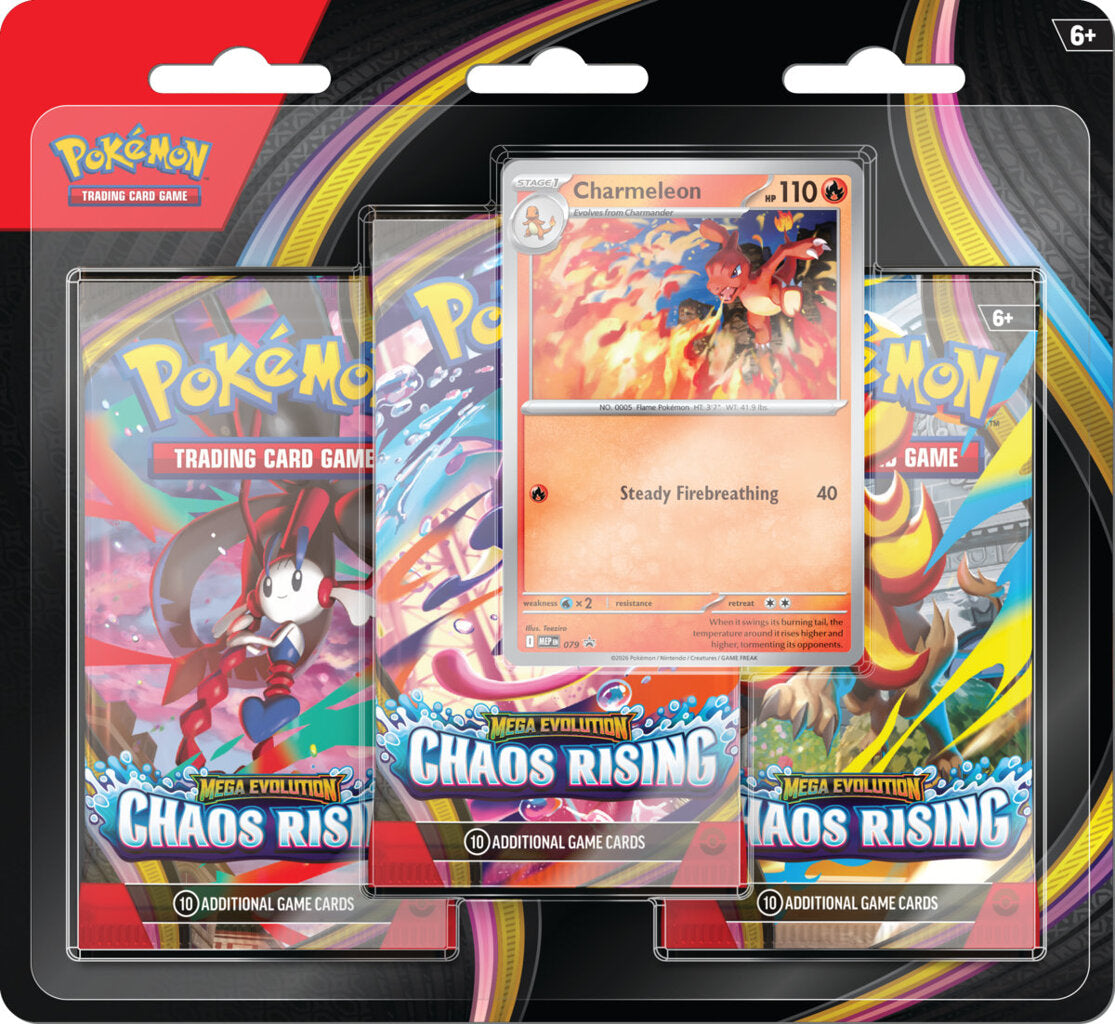 Pokémon TCG: ME04 Chaos Rising - 3 Blister Booster