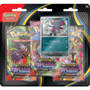 Pokémon TCG: ME02 Phantasmal Flames - 3 Blister Booster