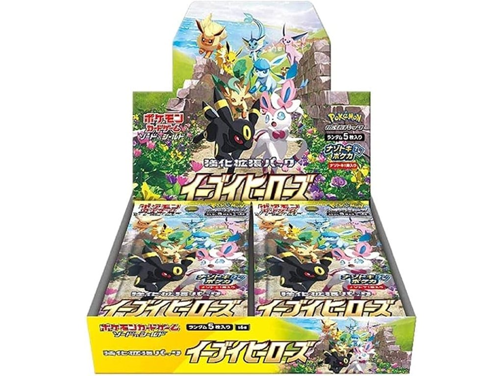 Pokémon TCG Evee Heores Booster Box - Japonské