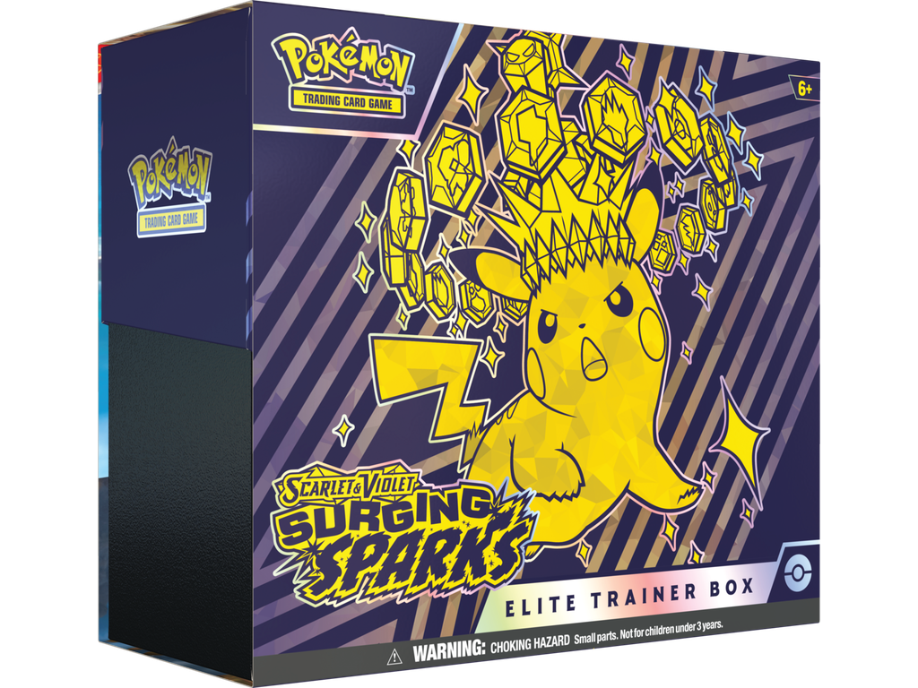 Pokémon TCG: Scarlet & Violet Surging Sparks Elite Trainer Box Datum vydání: 8. listopadu 2024