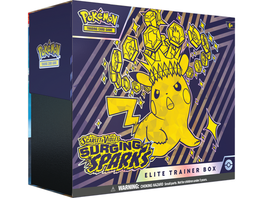 Pokémon TCG: Scarlet & Violet Surging Sparks Elite Trainer Box Datum vydání: 8. listopadu 2024