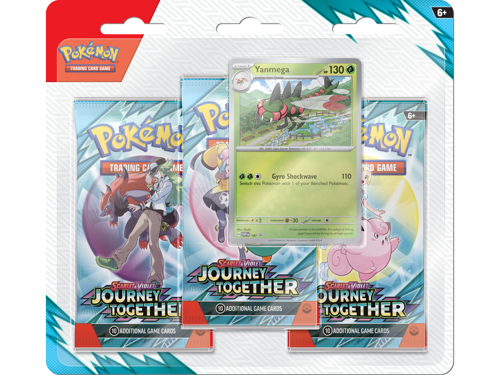 Pokémon TCG: Journey Together - 3 Pack Blister - Yanmega