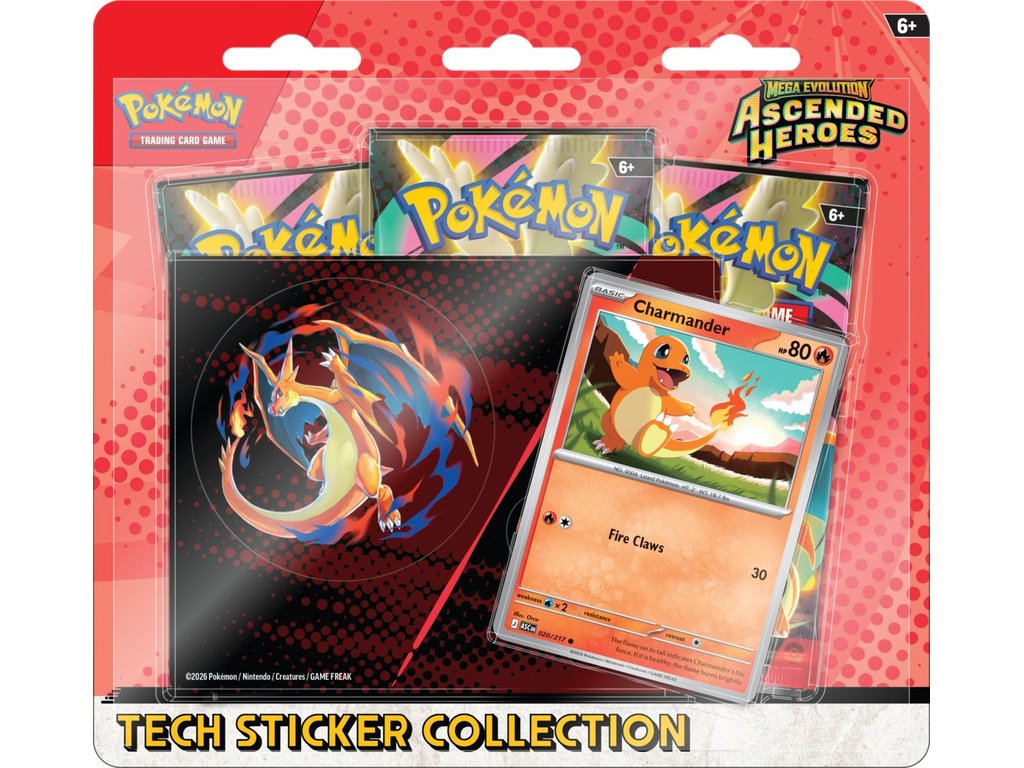 Pokémon TCG: Ascended Heroes Tech Sticker Collection - Charmander, Gastly