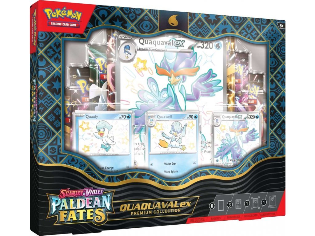Pokémon TCG: SV4.5 Paldean Fates Premium Collection (Quaquaval)
