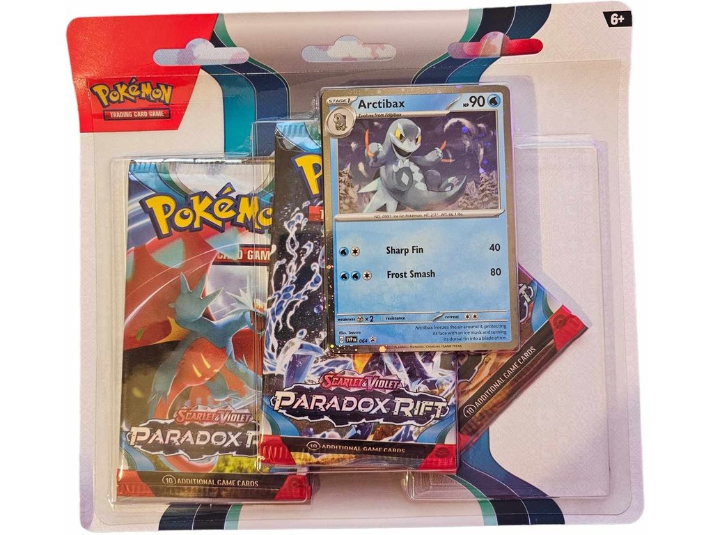 Pokémon Paradox Rift - 3 Blister Booster (Zapadnutý booster)
