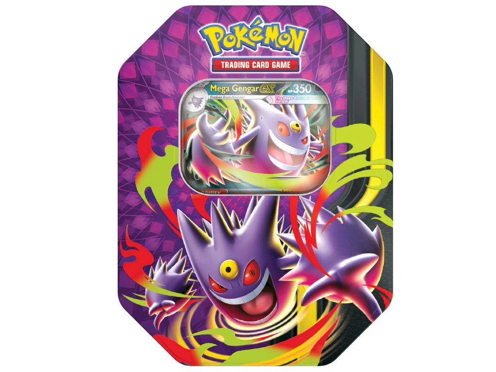 Pokémon TCG: Mega Moonlit Tin – Mega Gengar ex / Mega Clefable ex