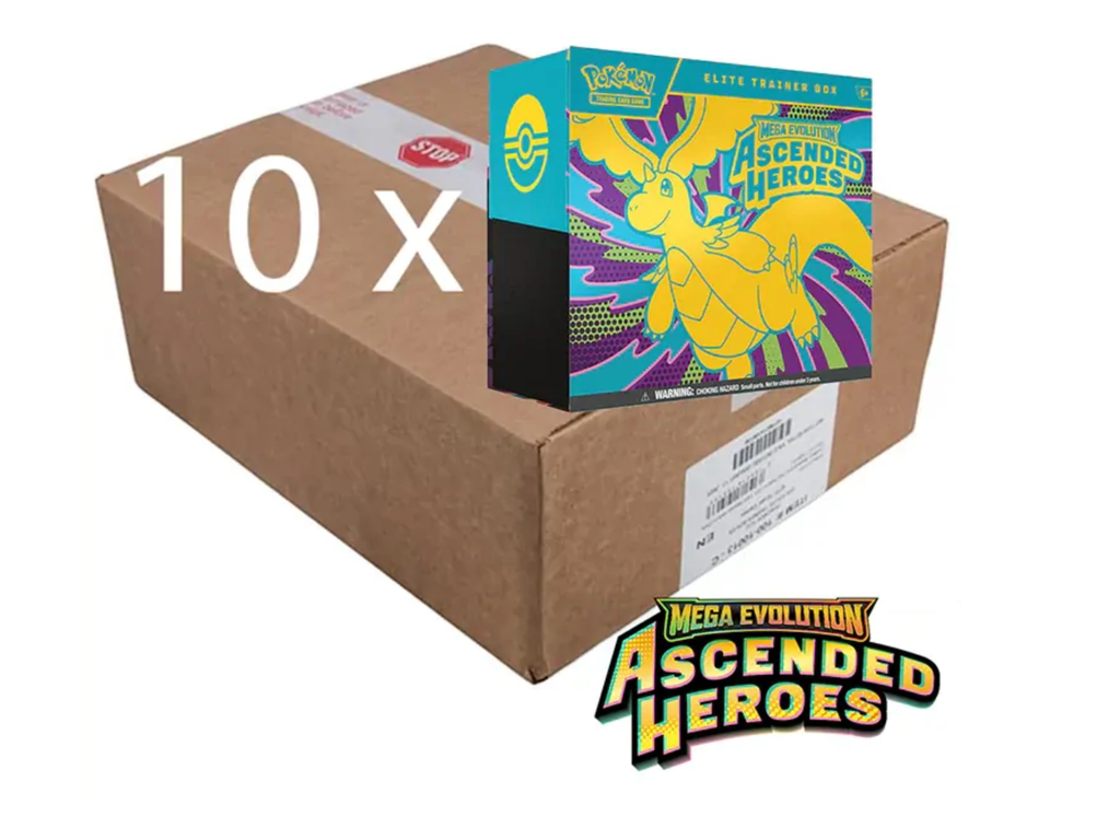 Pokémon TCG: Ascended Heroes Elite Trainer Box Case (10x)