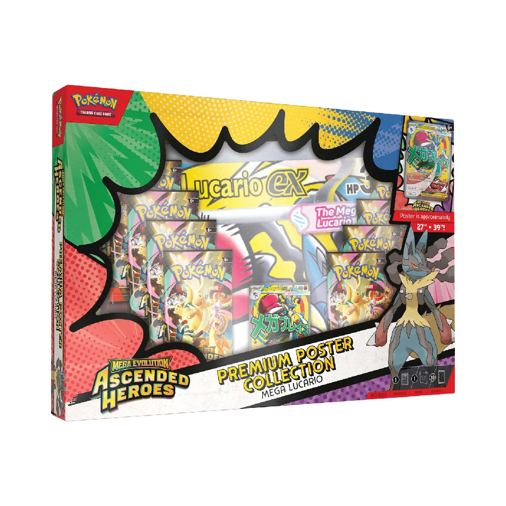 Ascended Heroes: Mega Lucario Premium Poster Collection