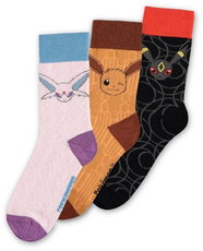 Pokémon: Evoluce Eevee - set 3 párů pánských ponožek EU 39 - 42