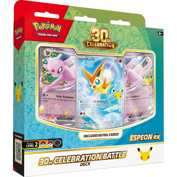 Pokémon TCG: 30th Celebration Battle Deck - Espeon ex & Umbreon ex